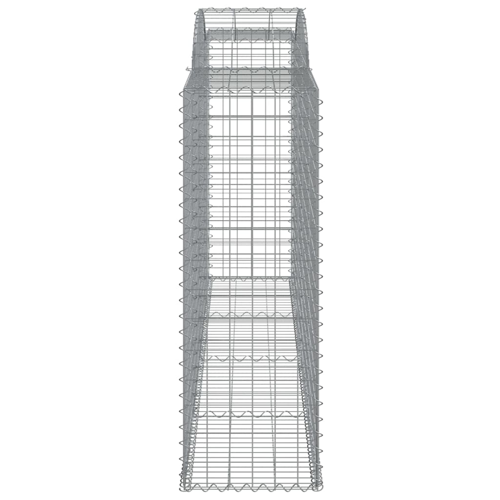 Arched Gabion Baskets 3 pcs 300x50x140/160 cm Galvanised Iron