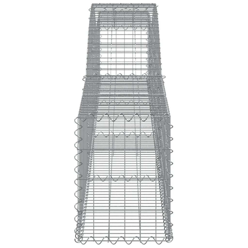 Arched Gabion Baskets 7 pcs 400x30x40/60 cm Galvanised Iron