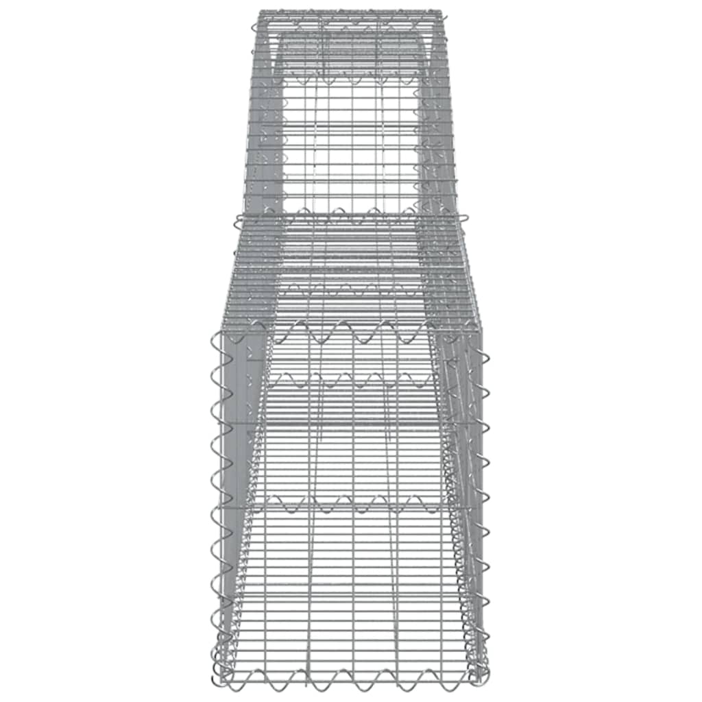 Arched Gabion Baskets 10 pcs 400x30x40/60 cm Galvanised Iron