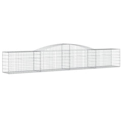 Arched Gabion Baskets 6 pcs 400x50x60/80 cm Galvanised Iron