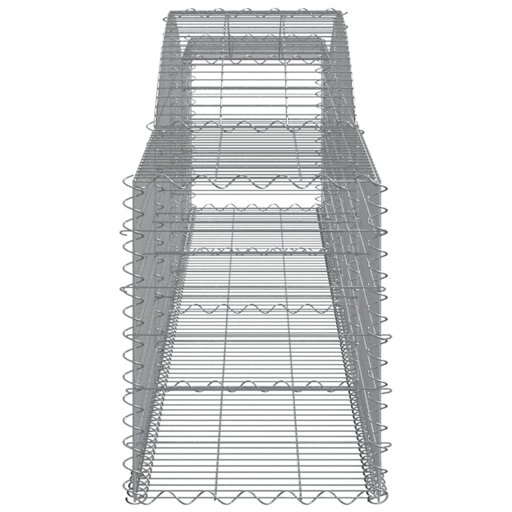 Arched Gabion Baskets 6 pcs 400x50x60/80 cm Galvanised Iron