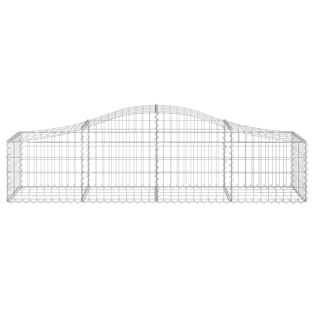 Arched Gabion Basket 200x50x40/60 cm Galvanised Iron