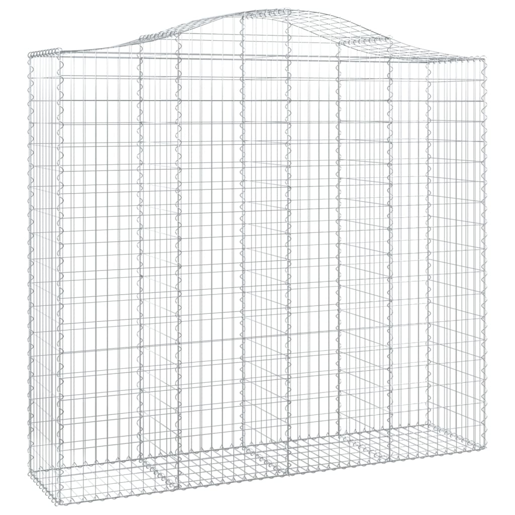 Arched Gabion Basket 200x50x180/200 cm Galvanised Iron