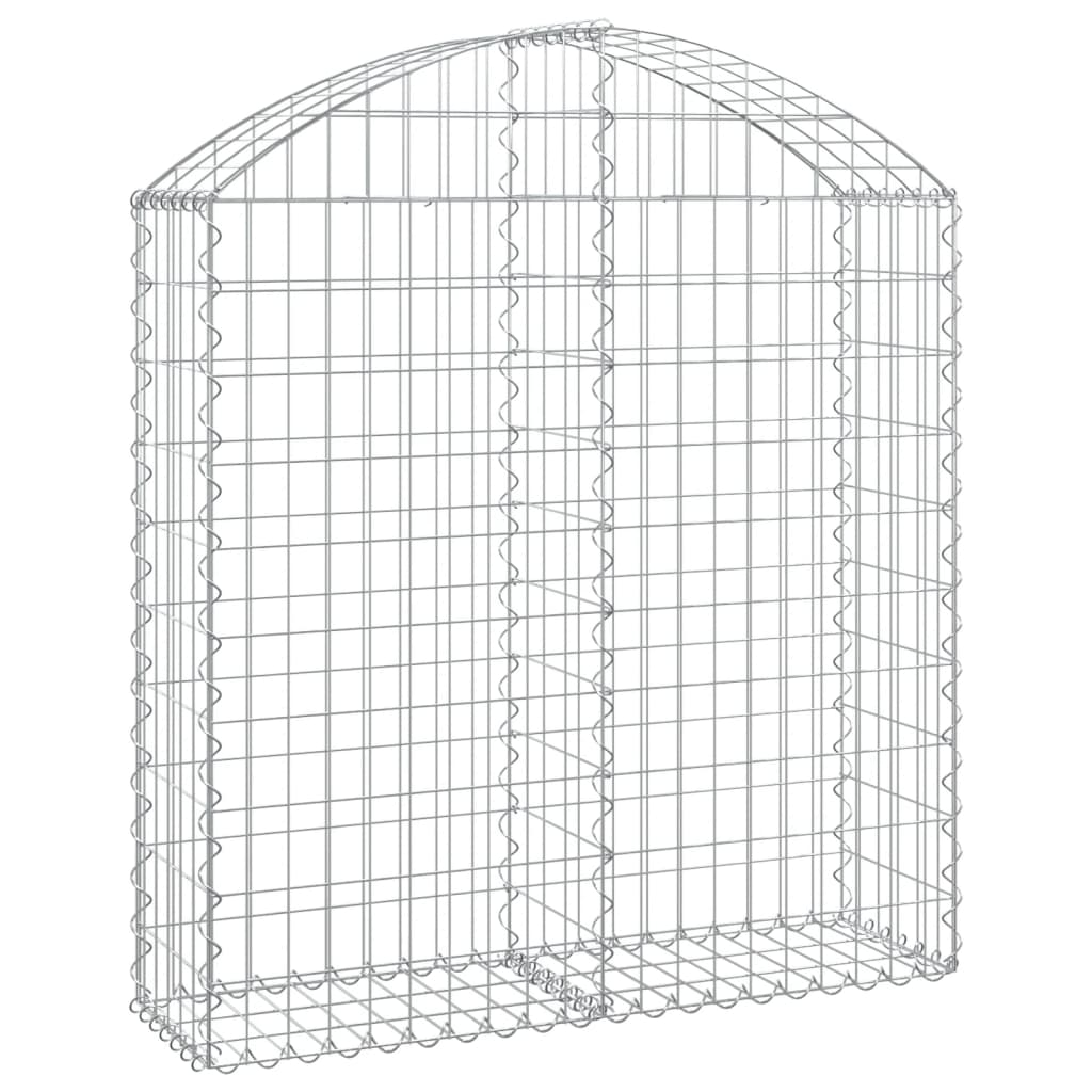 Arched Gabion Basket 100x30x100/120 cm Galvanised Iron