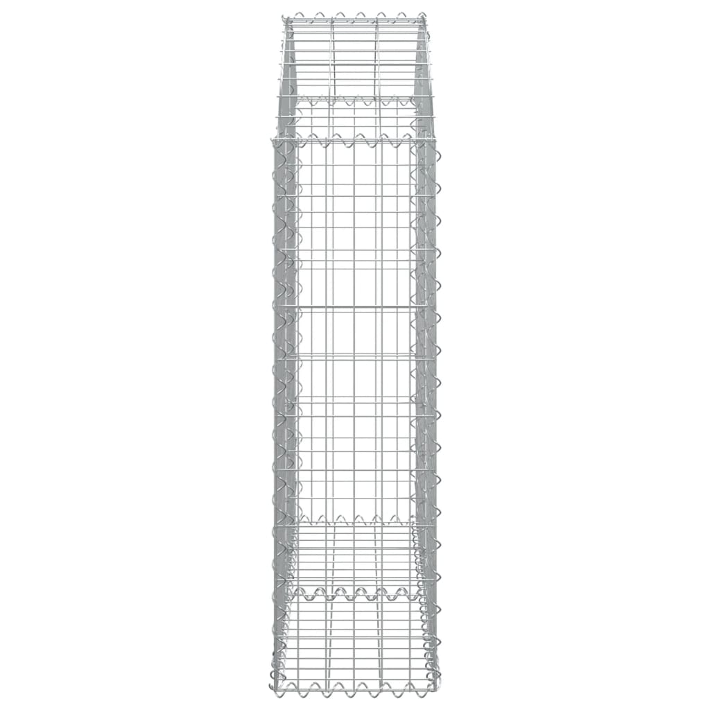 Arched Gabion Basket 100x30x100/120 cm Galvanised Iron