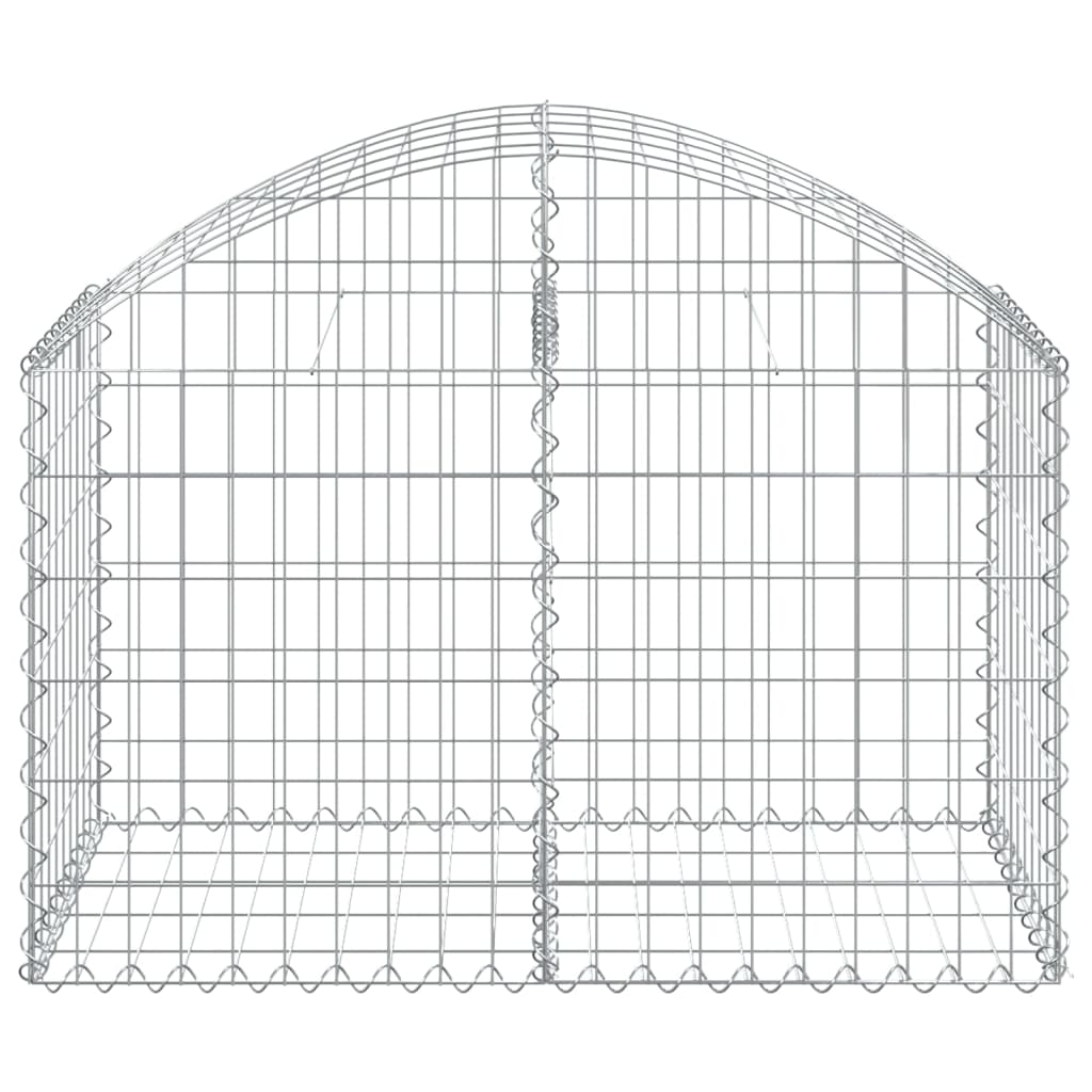 Arched Gabion Basket 100x50x60/80 cm Galvanised Iron