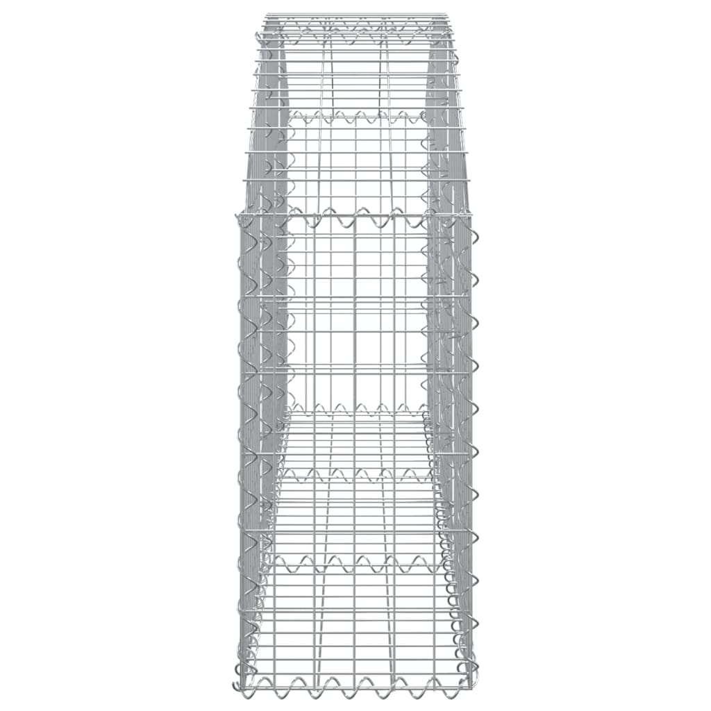 Arched Gabion Basket 150x30x60/80 cm Galvanised Iron