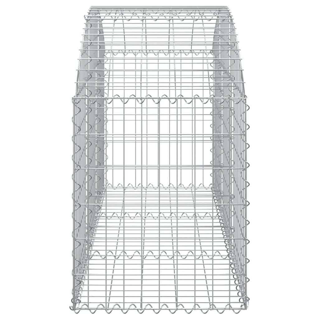 Arched Gabion Basket 150x50x60/80 cm Galvanised Iron