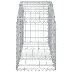 Arched Gabion Basket 150x50x60/80 cm Galvanised Iron