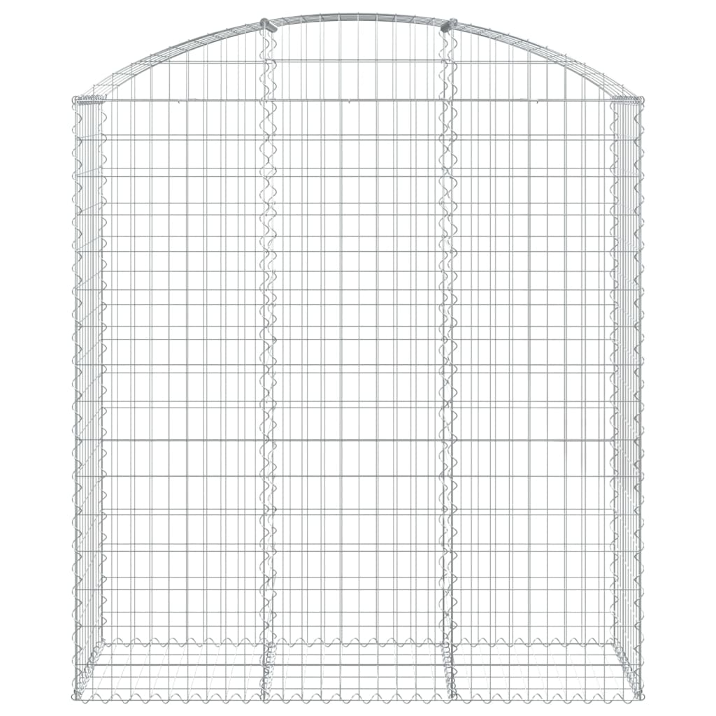 Arched Gabion Basket 150x50x160/180 cm Galvanised Iron