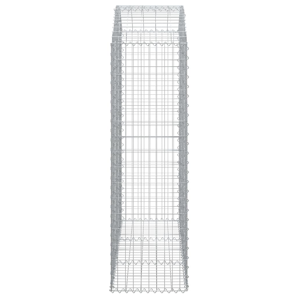 Arched Gabion Basket 150x50x160/180 cm Galvanised Iron