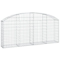 Arched Gabion Basket 200x30x80/100 cm Galvanised Iron