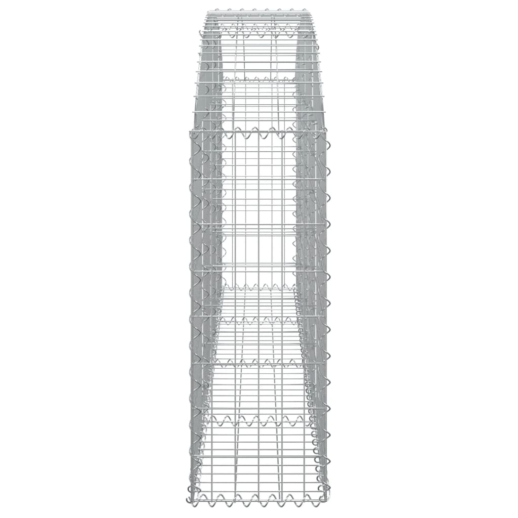 Arched Gabion Basket 200x30x80/100 cm Galvanised Iron