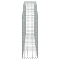 Arched Gabion Basket 200x30x80/100 cm Galvanised Iron