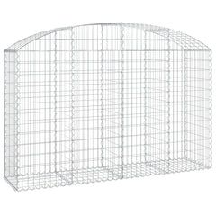 Arched Gabion Basket 200x50x120/140 cm Galvanised Iron