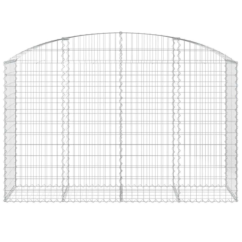 Arched Gabion Basket 200x50x120/140 cm Galvanised Iron