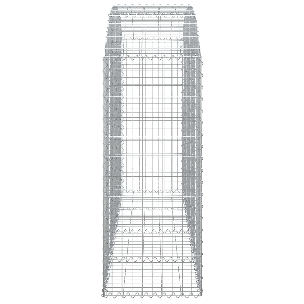 Arched Gabion Basket 200x50x120/140 cm Galvanised Iron