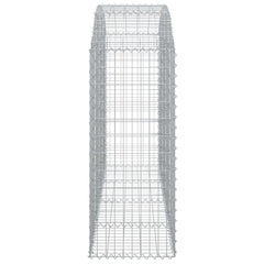 Arched Gabion Basket 200x50x120/140 cm Galvanised Iron