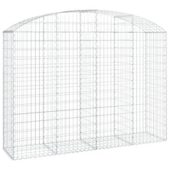 Arched Gabion Basket 200x50x140/160 cm Galvanised Iron