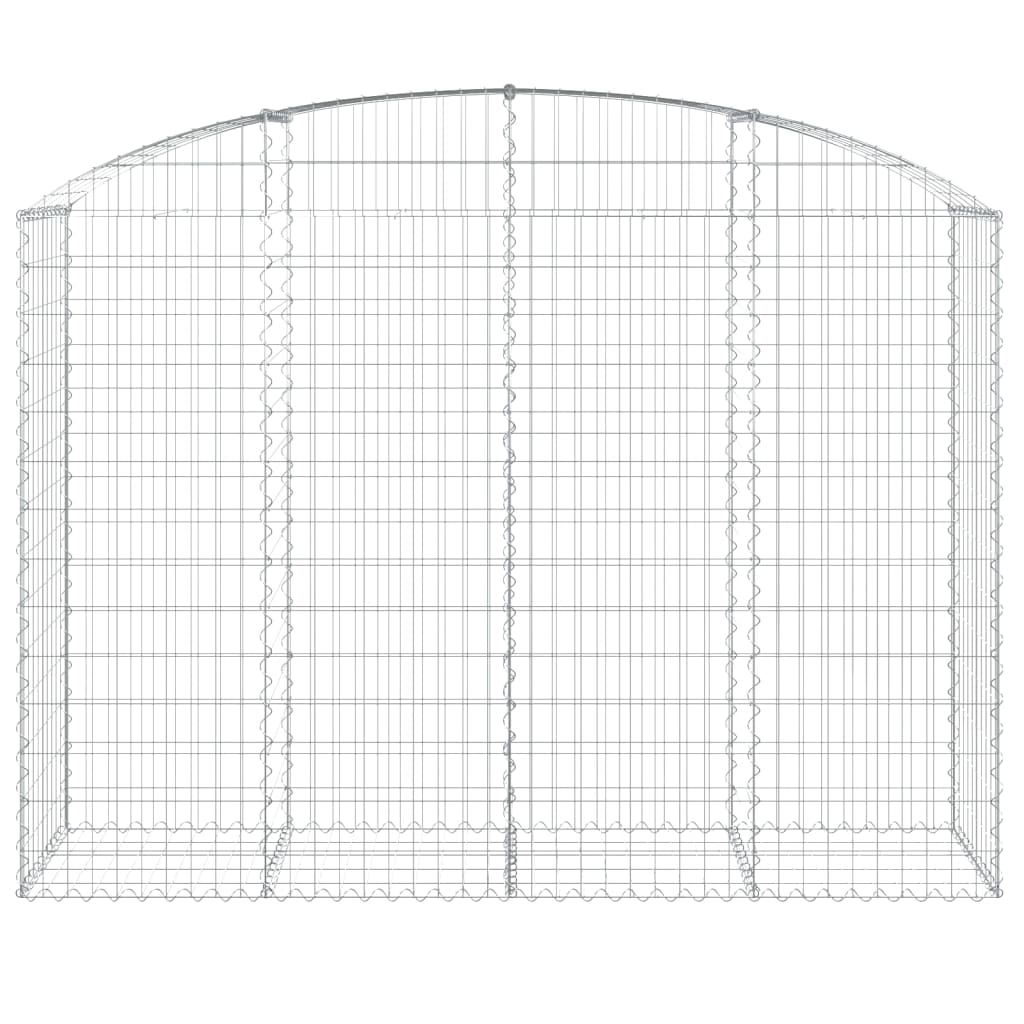 Arched Gabion Basket 200x50x140/160 cm Galvanised Iron