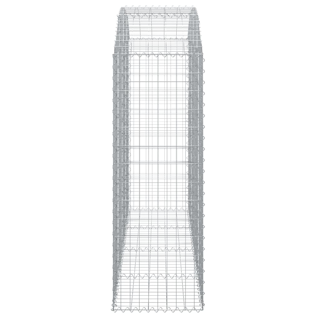 Arched Gabion Basket 200x50x140/160 cm Galvanised Iron