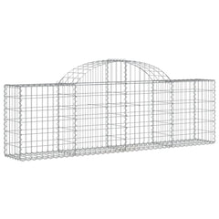 Arched Gabion Basket 200x30x60/80 cm Galvanised Iron