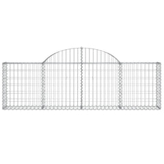 Arched Gabion Basket 200x30x60/80 cm Galvanised Iron