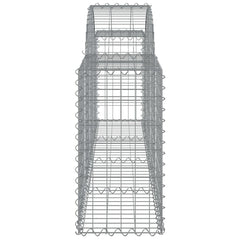 Arched Gabion Basket 200x30x60/80 cm Galvanised Iron