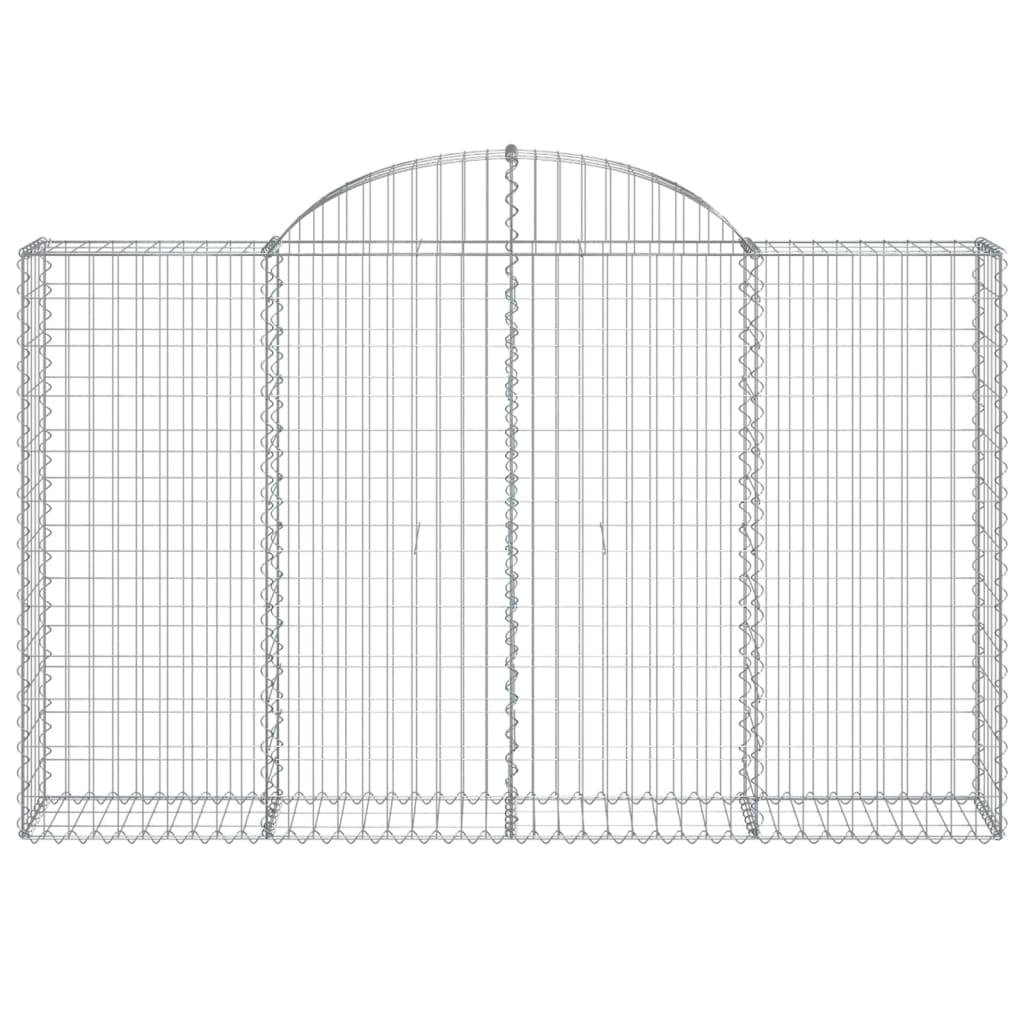 Arched Gabion Basket 200x30x120/140 cm Galvanised Iron