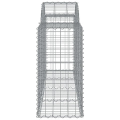 Arched Gabion Basket 200x50x80/100 cm Galvanised Iron