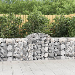 Arched Gabion Basket 200x50x80/100 cm Galvanised Iron