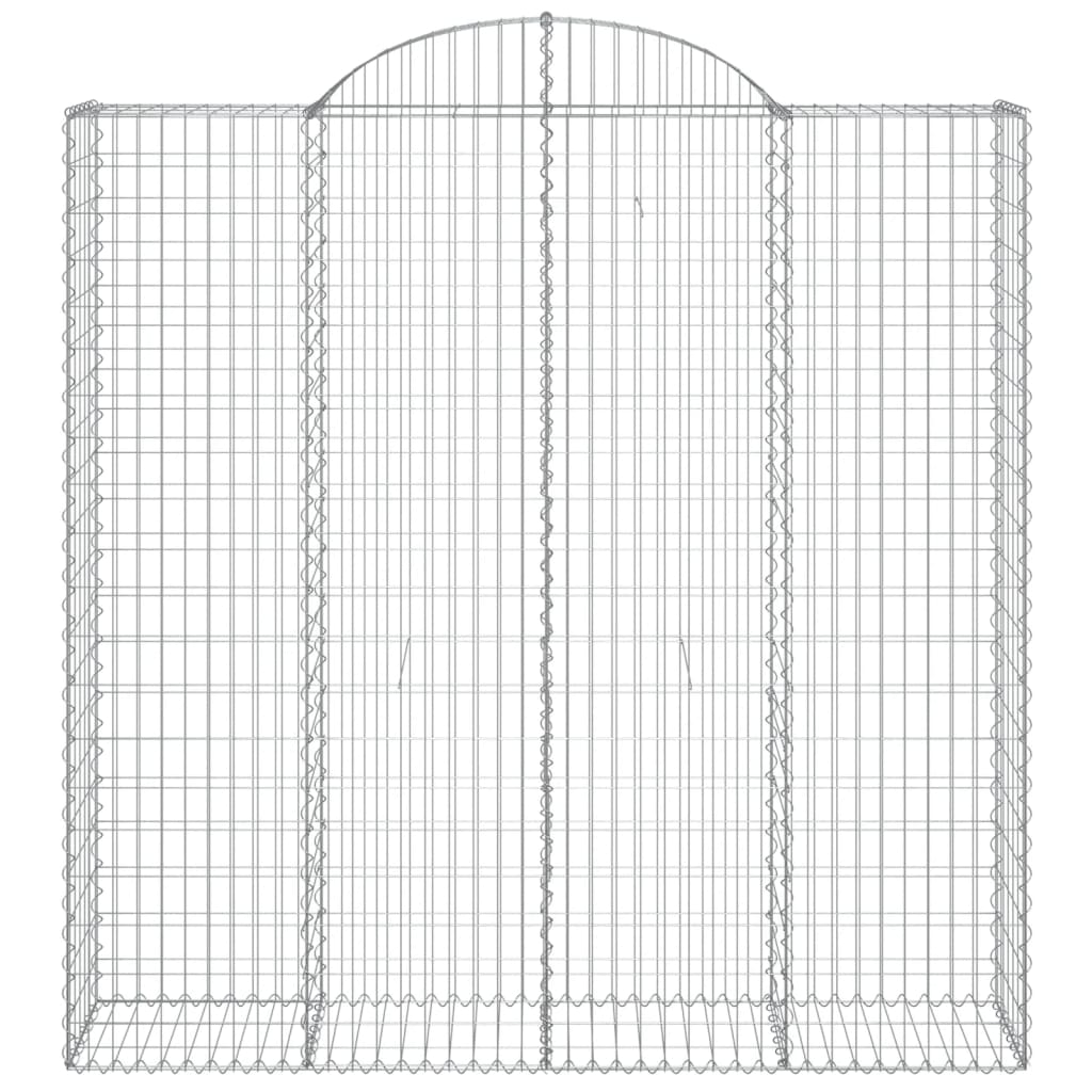 Arched Gabion Basket 200x50x200/220 cm Galvanised Iron