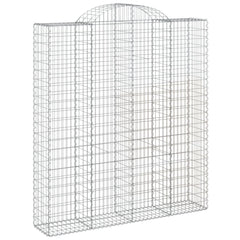 Arched Gabion Basket 200x50x220/240 cm Galvanised Iron