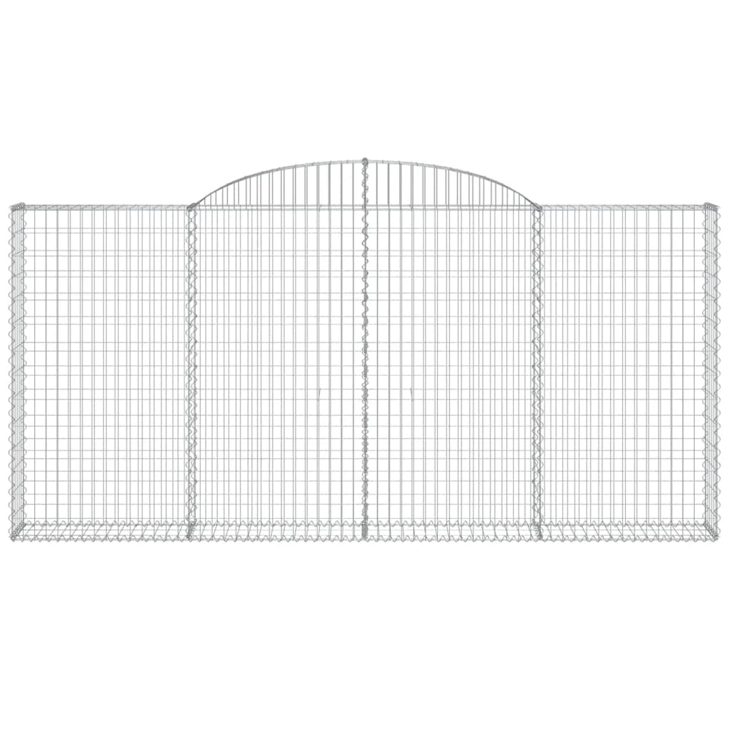 Arched Gabion Basket 300x30x140/160 cm Galvanised Iron