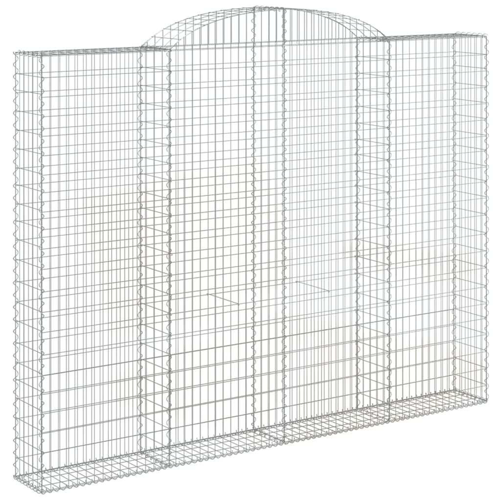 Arched Gabion Basket 300x30x220/240 cm Galvanised Iron