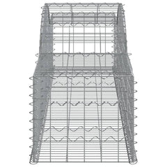 Arched Gabion Basket 300x50x40/60 cm Galvanised Iron