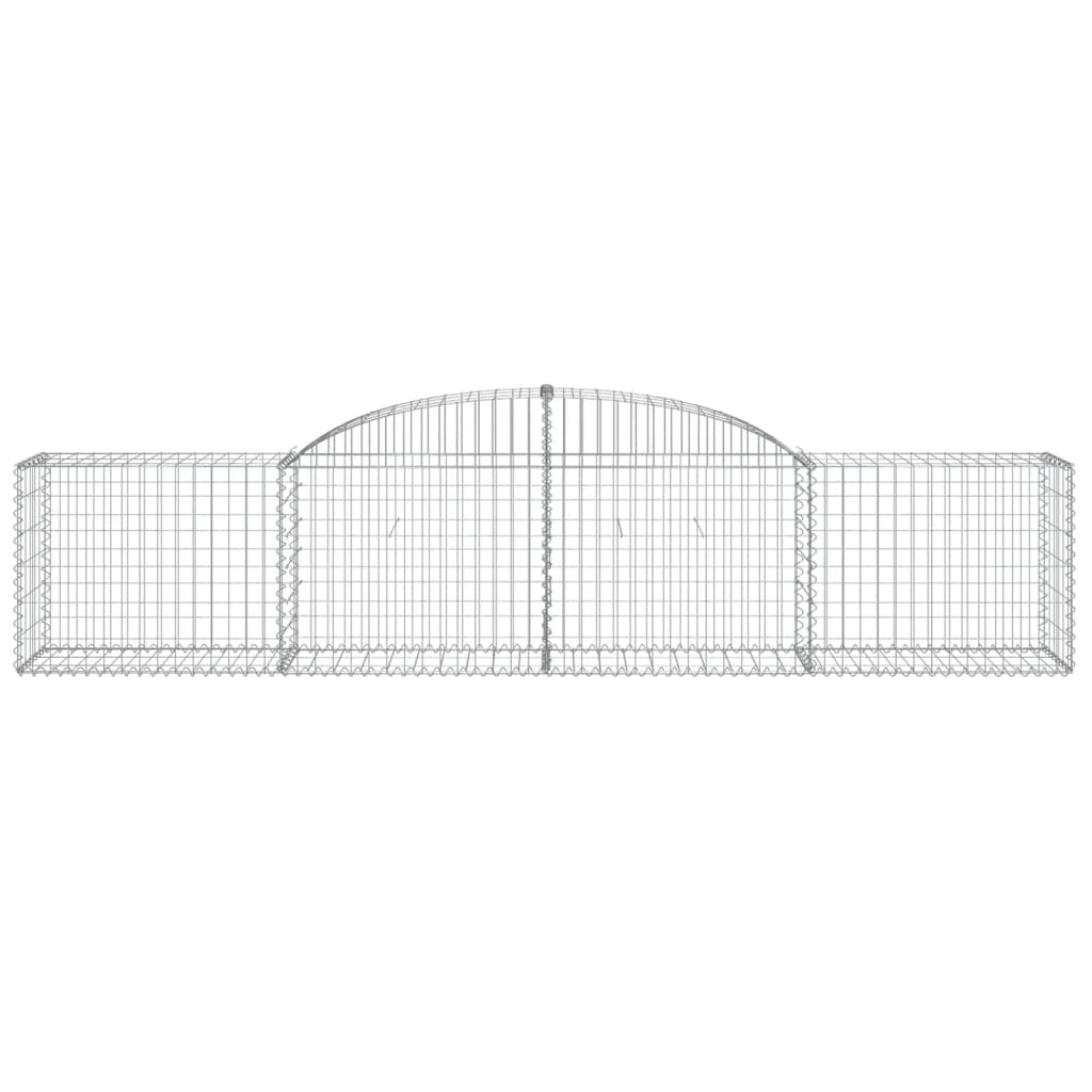 Arched Gabion Basket 300x50x60/80 cm Galvanised Iron