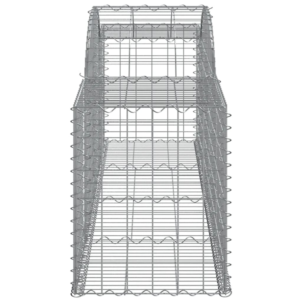 Arched Gabion Basket 300x50x60/80 cm Galvanised Iron