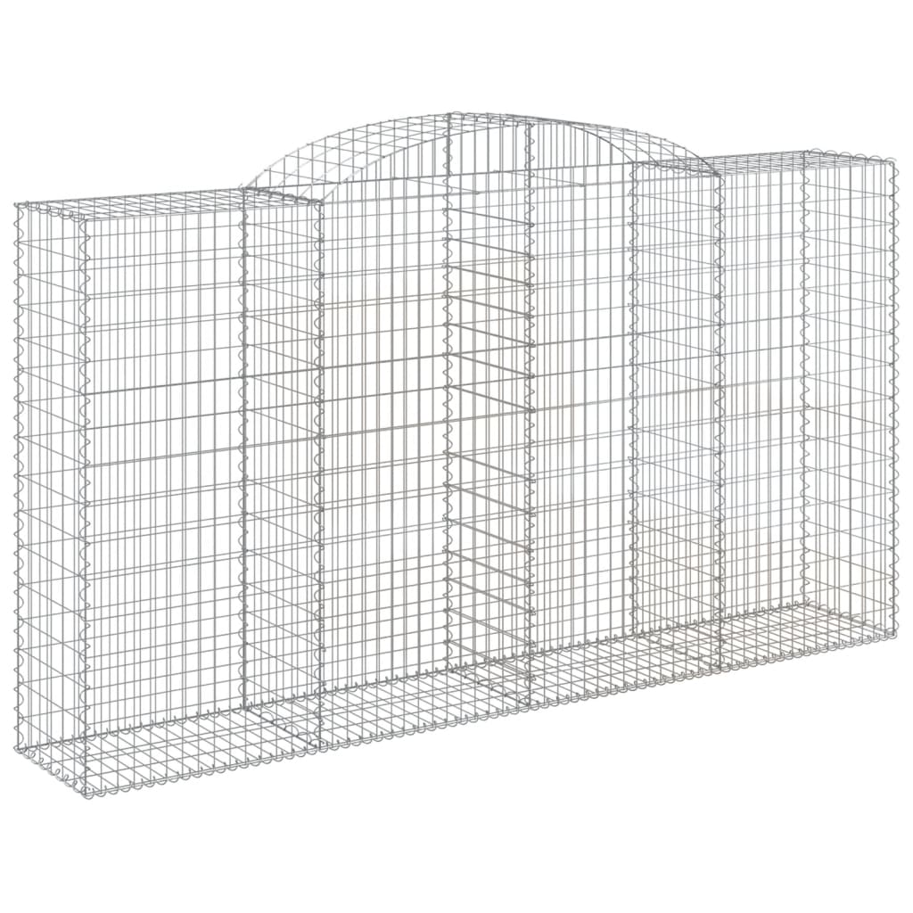 Arched Gabion Basket 300x50x160/180 cm Galvanised Iron