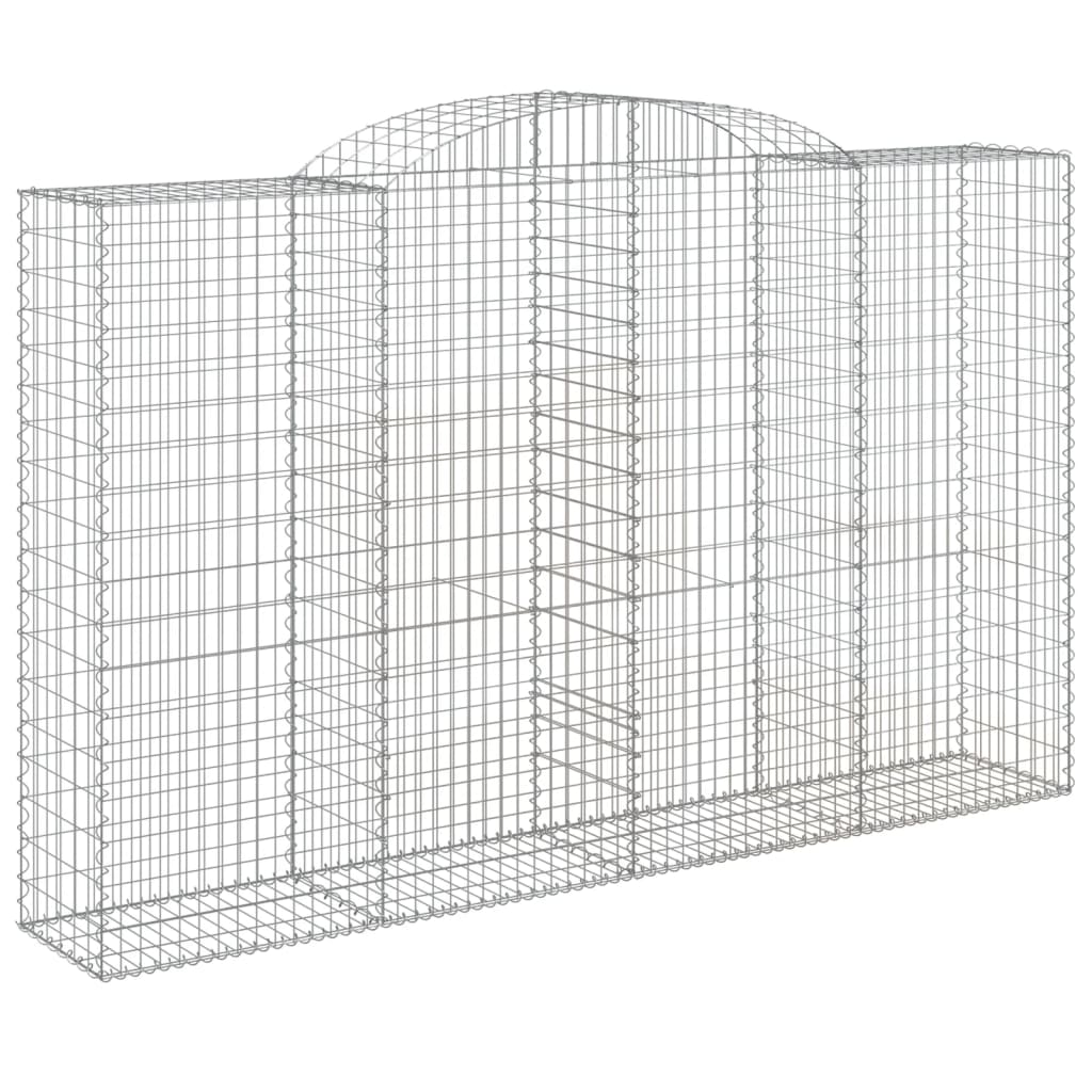 Arched Gabion Basket 300x50x180/200 cm Galvanised Iron