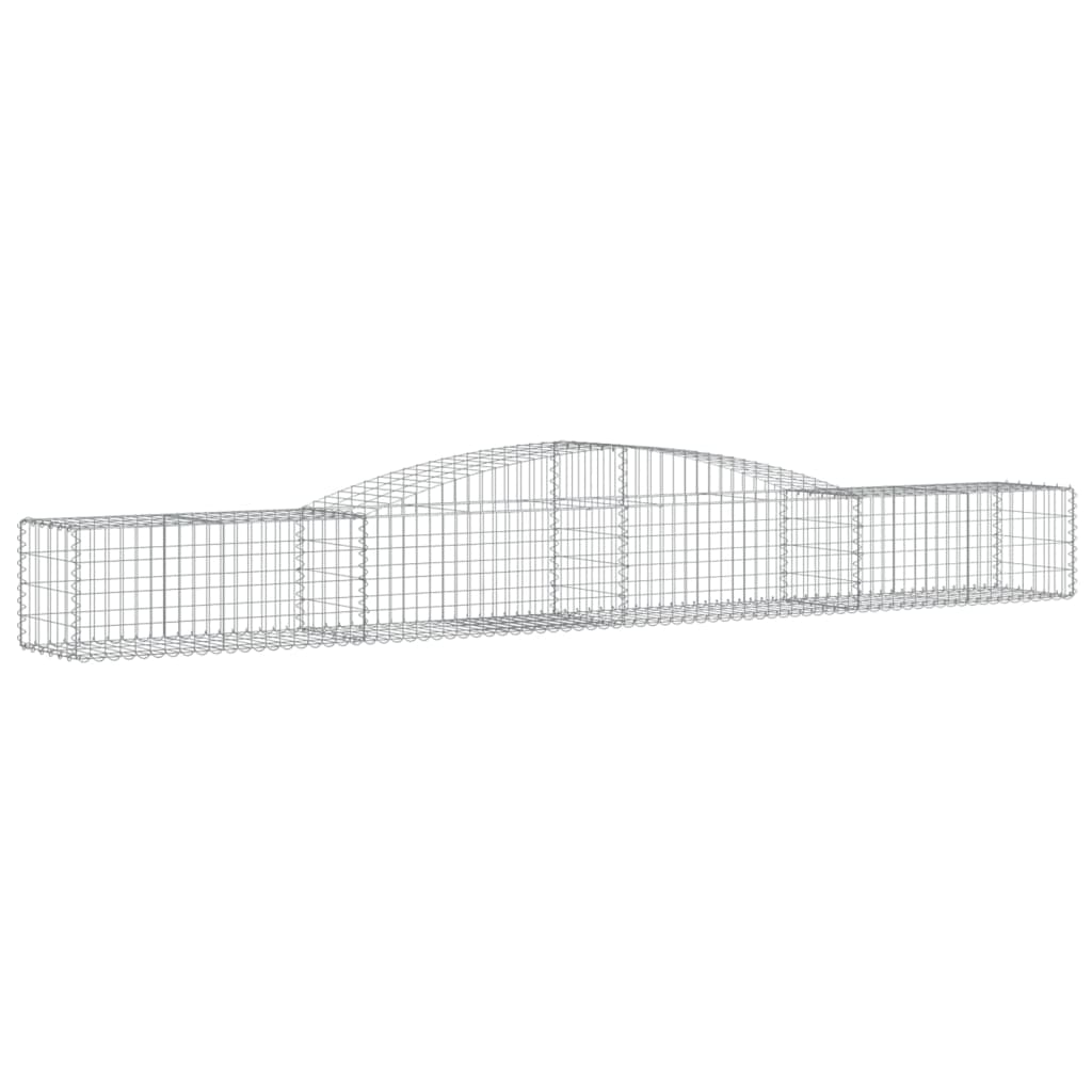 Arched Gabion Basket 400x50x40/60 cm Galvanised Iron