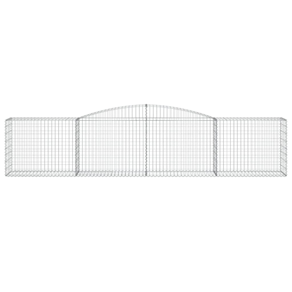 Arched Gabion Basket 400x50x80/100 cm Galvanised Iron