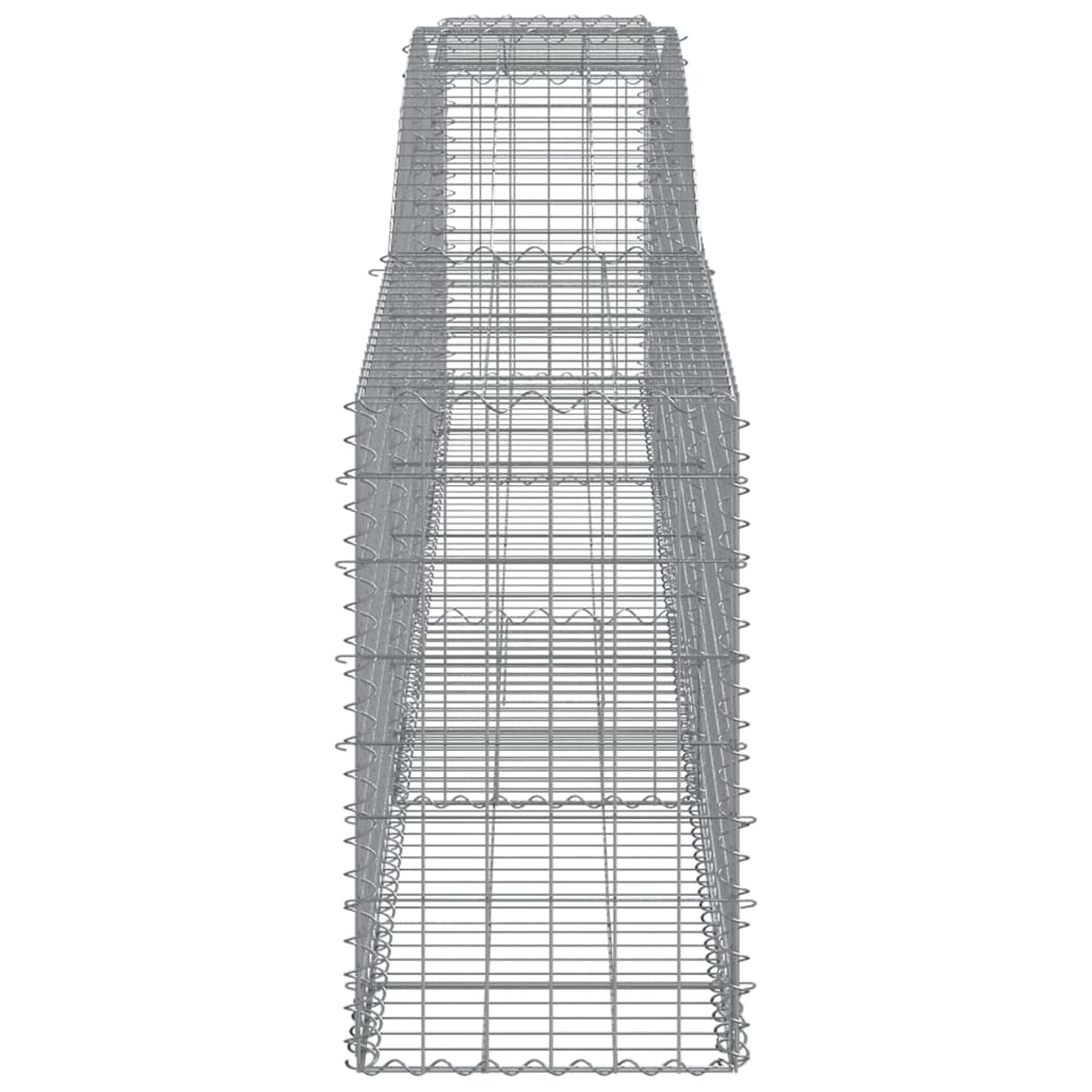 Arched Gabion Basket 400x50x80/100 cm Galvanised Iron