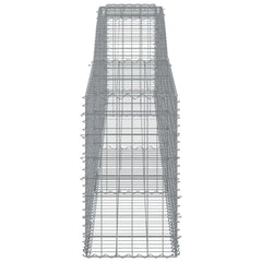 Arched Gabion Basket 400x50x80/100 cm Galvanised Iron