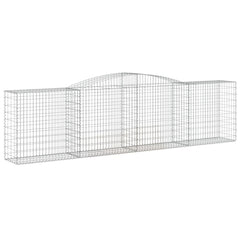 Arched Gabion Basket 400x50x100/120 cm Galvanised Iron