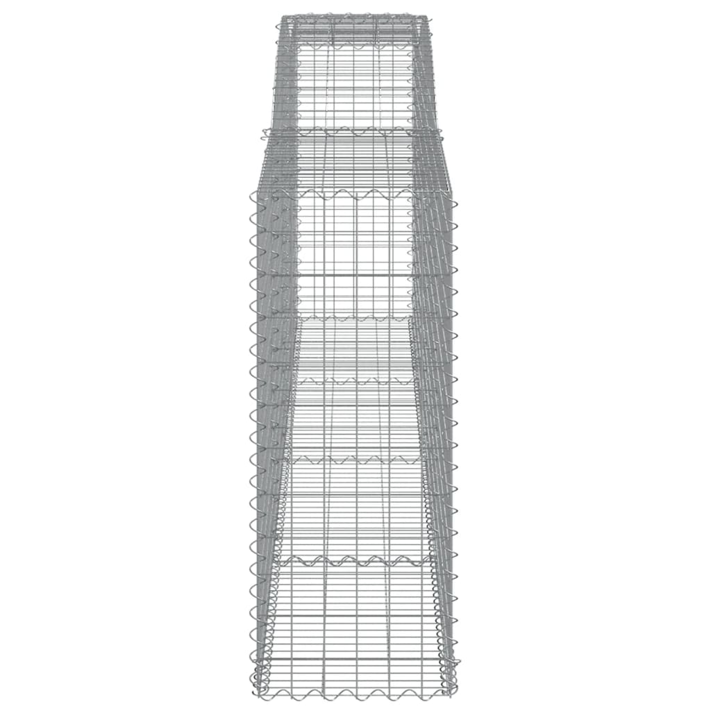 Arched Gabion Basket 400x50x120/140 cm Galvanised Iron