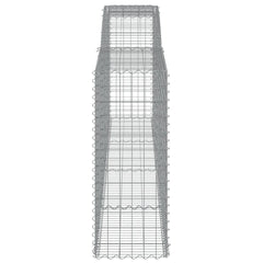 Arched Gabion Basket 400x50x120/140 cm Galvanised Iron