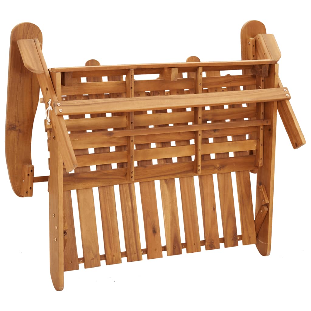 3 Piece Adirondack Garden Lounge Set Solid Wood Acacia