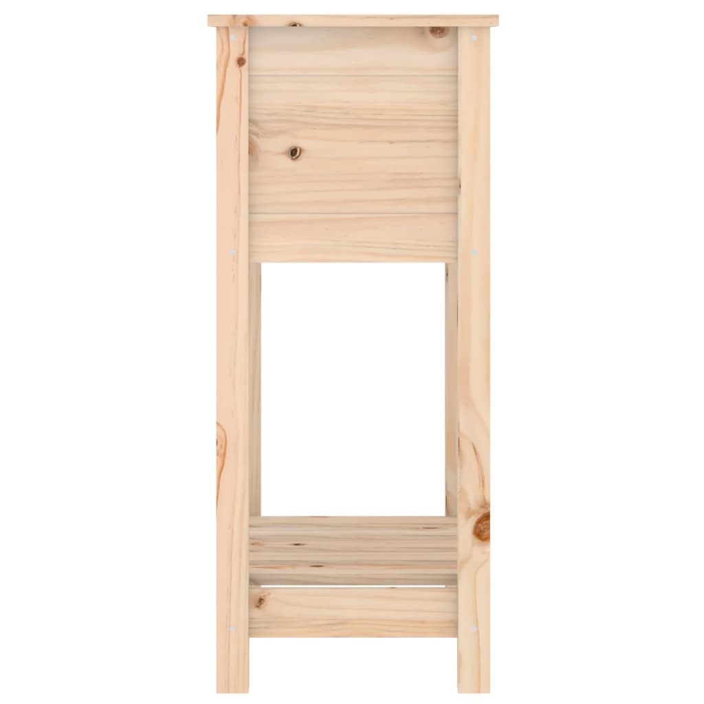 Planter with Shelf 54x34.5x81 cm Solid Wood Pine