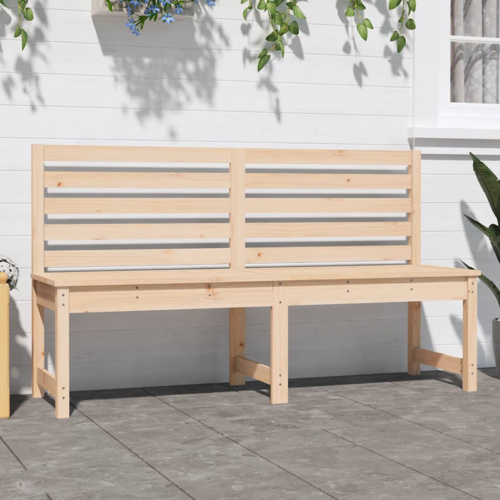 Garden Bench 157.5 cm Solid Wood Pine